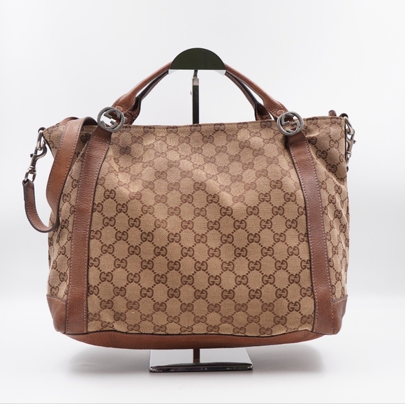 BP31 💖 GUCCI Monogram Miss GG Top Handle Bag - Picture 1 of 14